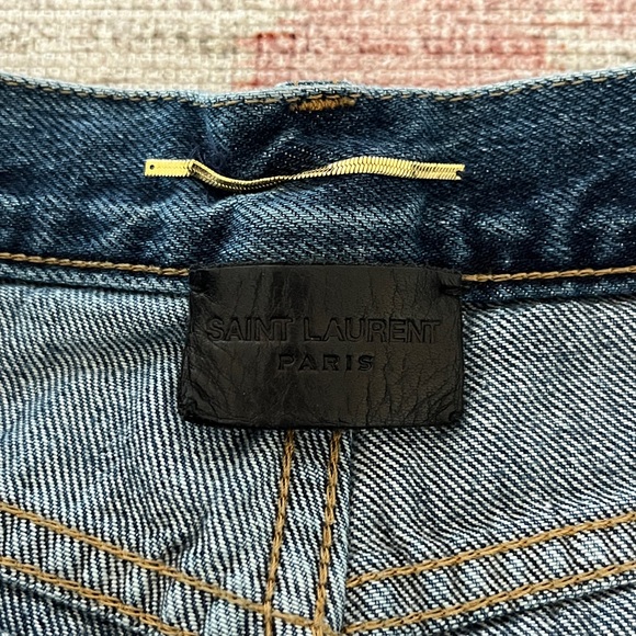Saint Laurent Paris Jean Shorts